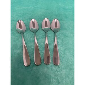 Four World Stainless Steel Demitasse Spoons 423‎ World.